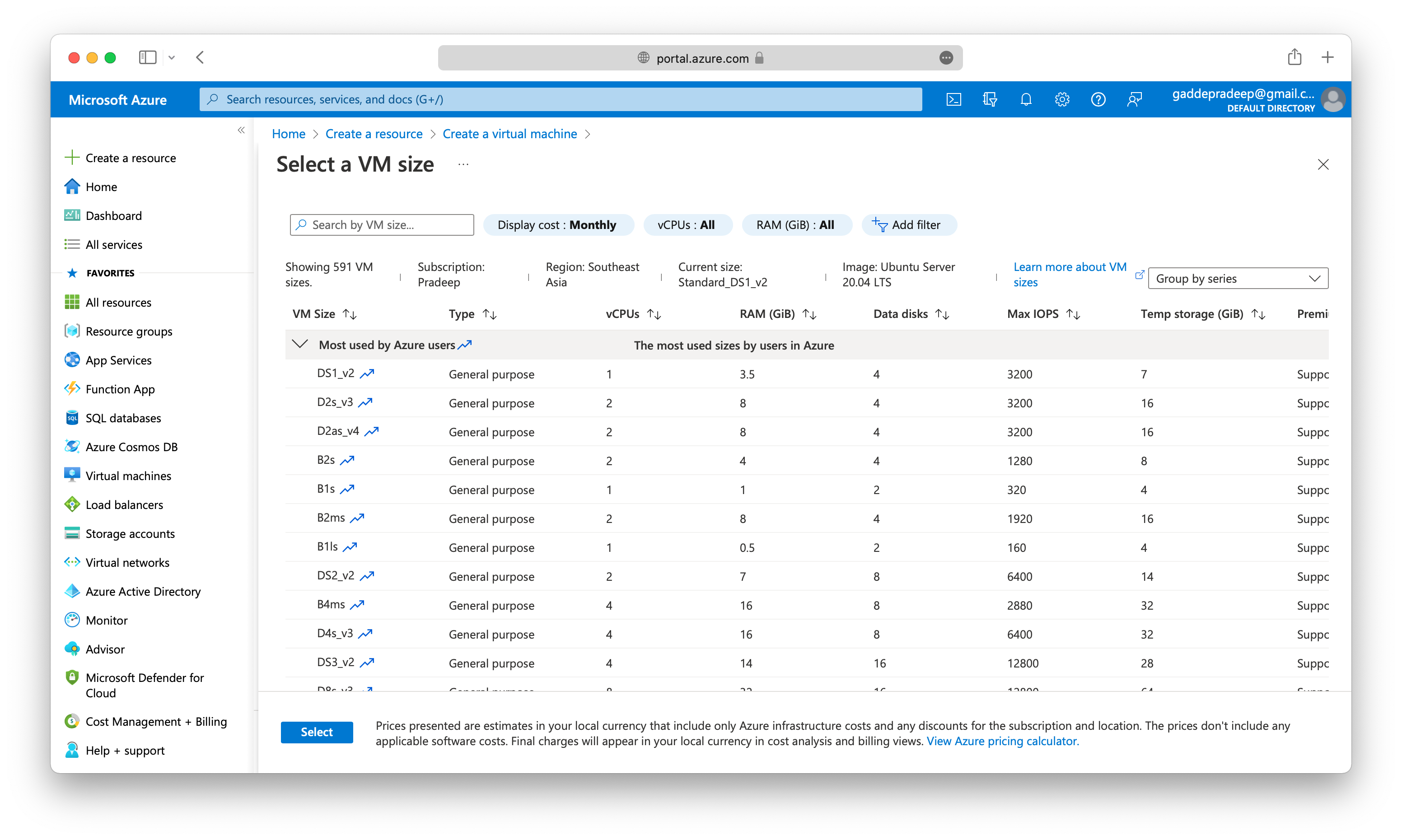 Azure VM