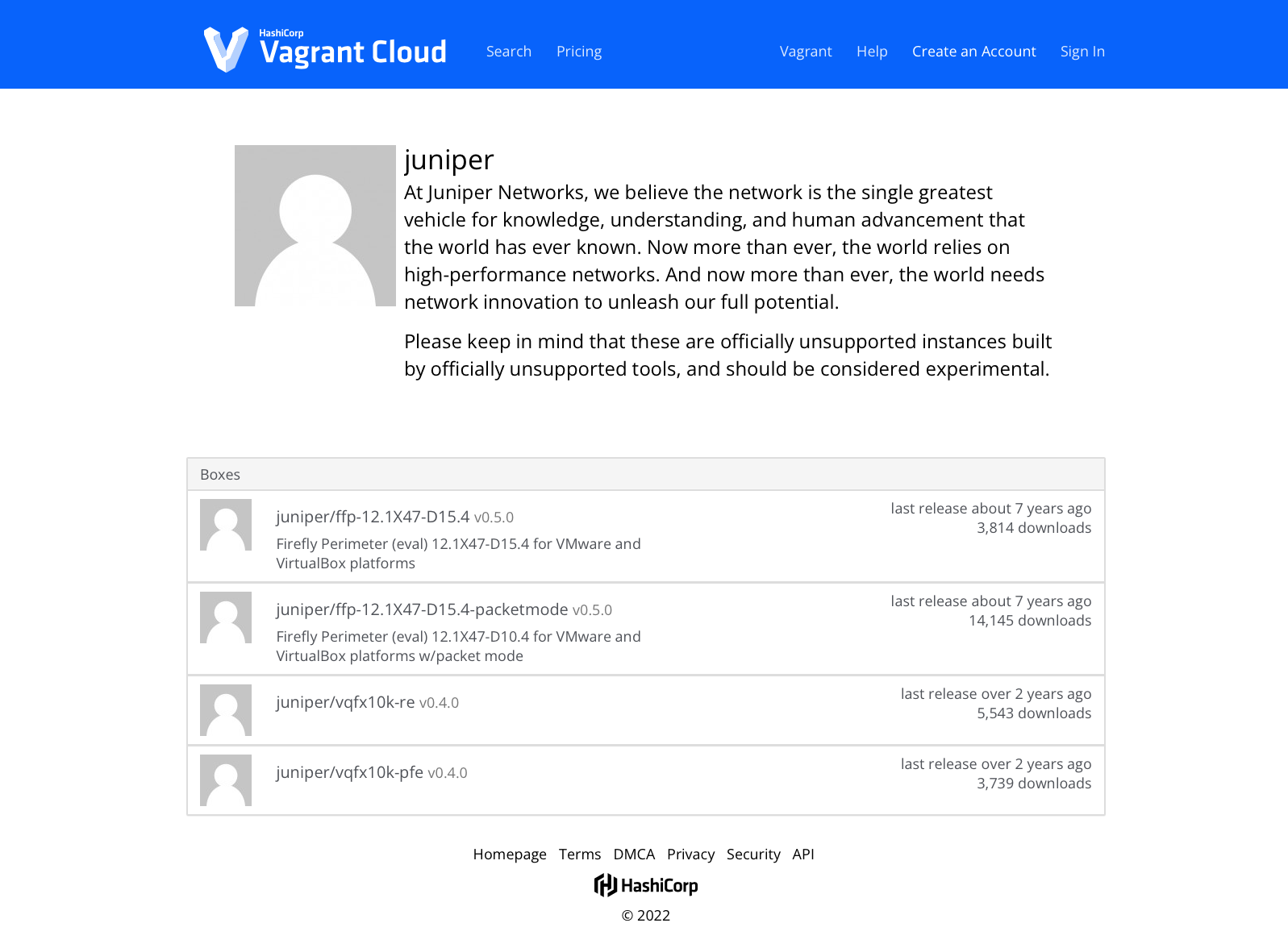 Vagrant Juniper
